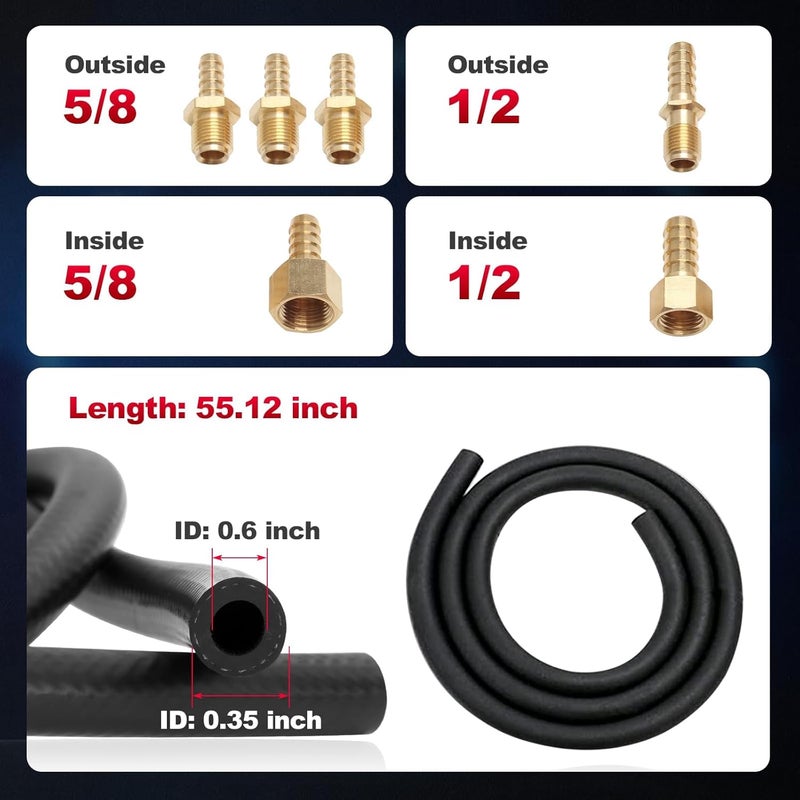 TEMSONE مبرد زيت النقل منخفض الضغط LPD47391 40k متوافق مع Tru Cool Heavy Duty 40,000 GVW كحد أقصى - مبرد زيت النقل منخفض الضغط - فضي - Image 5